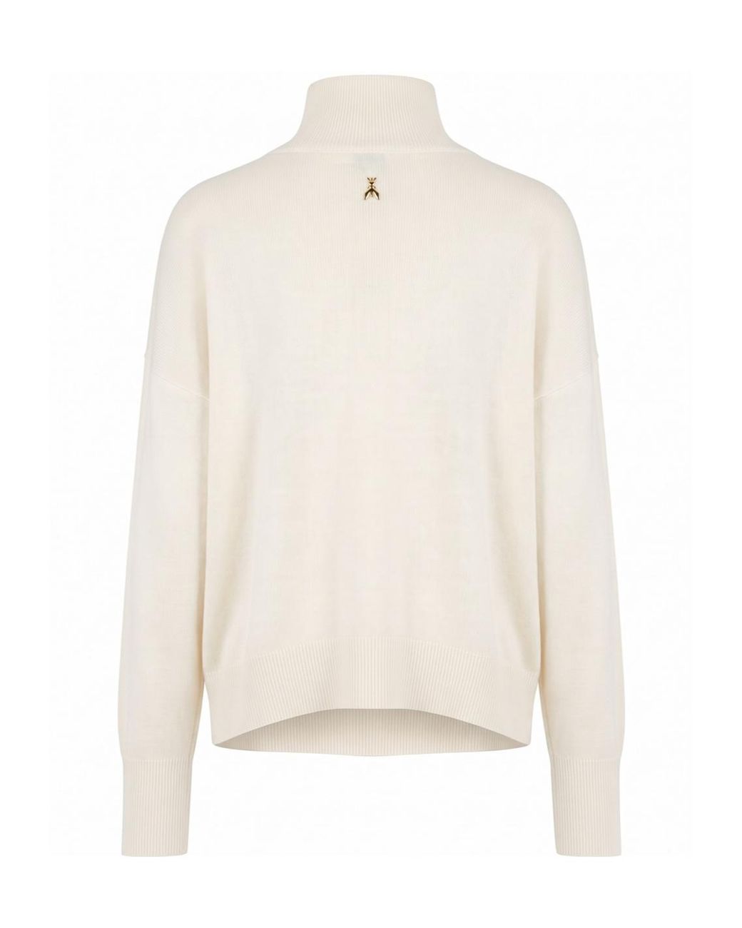 Patrizia Pepe White Long-Sleeve Turtleneck Sweater