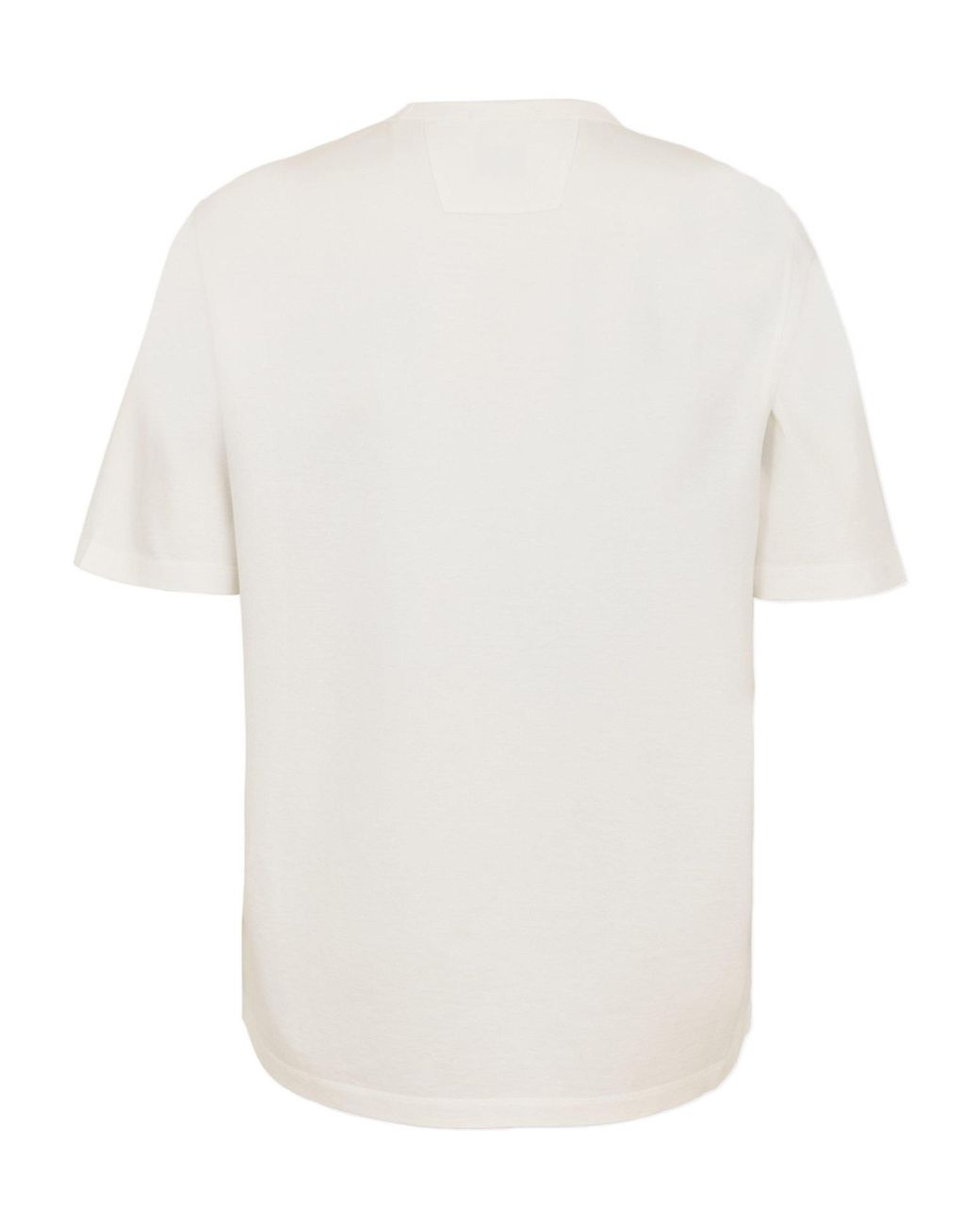 C P Company White Front Logo T-Shirt for men