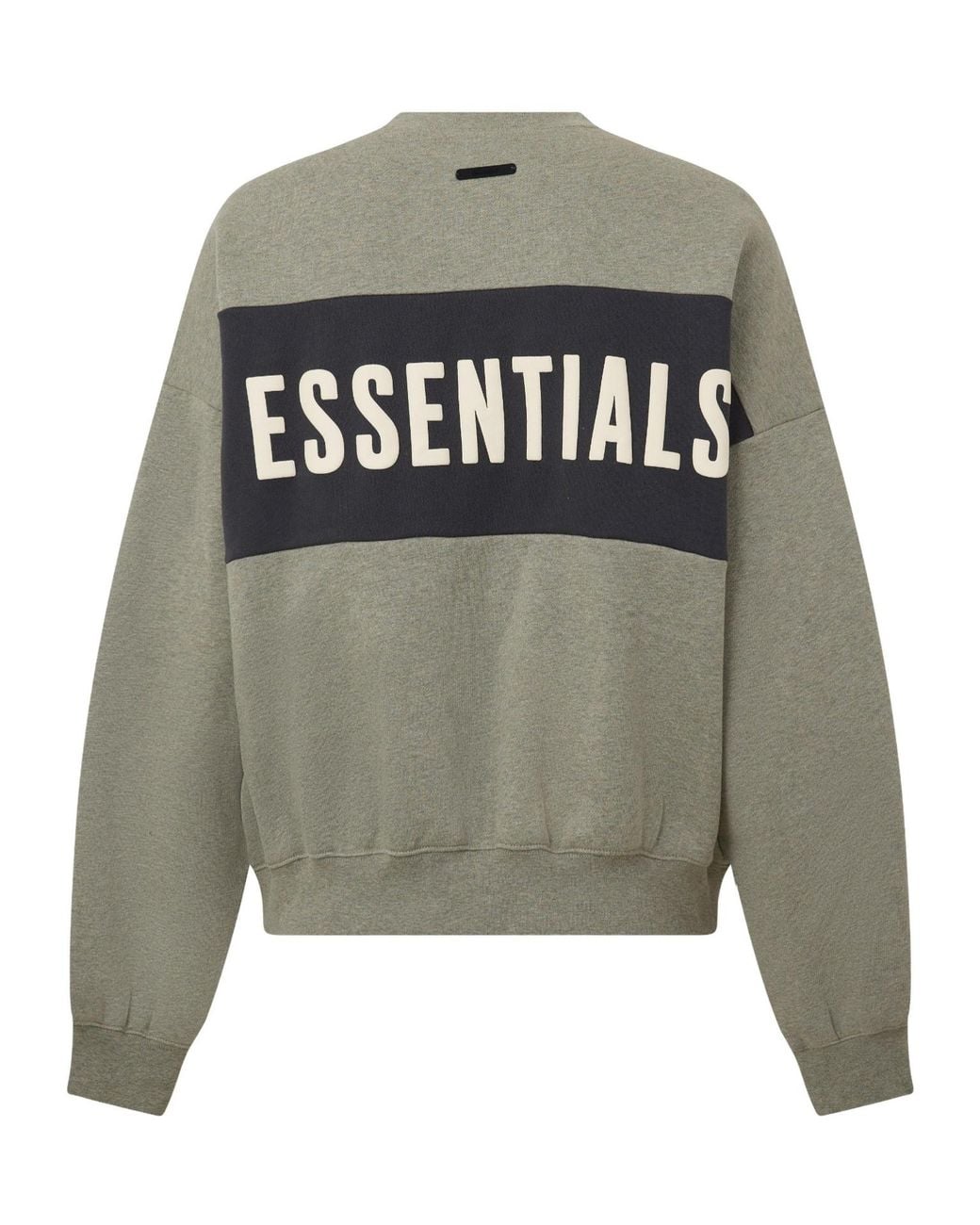 Fear Of God Gray Letterprint Crewneck Sweatshirt for men