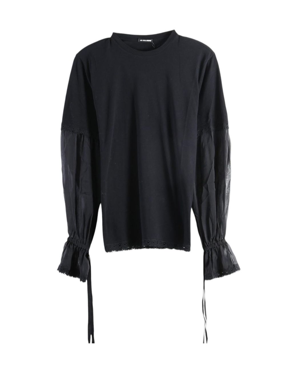 Ann Demeulemeester Black Crew-Neck T-Shirt
