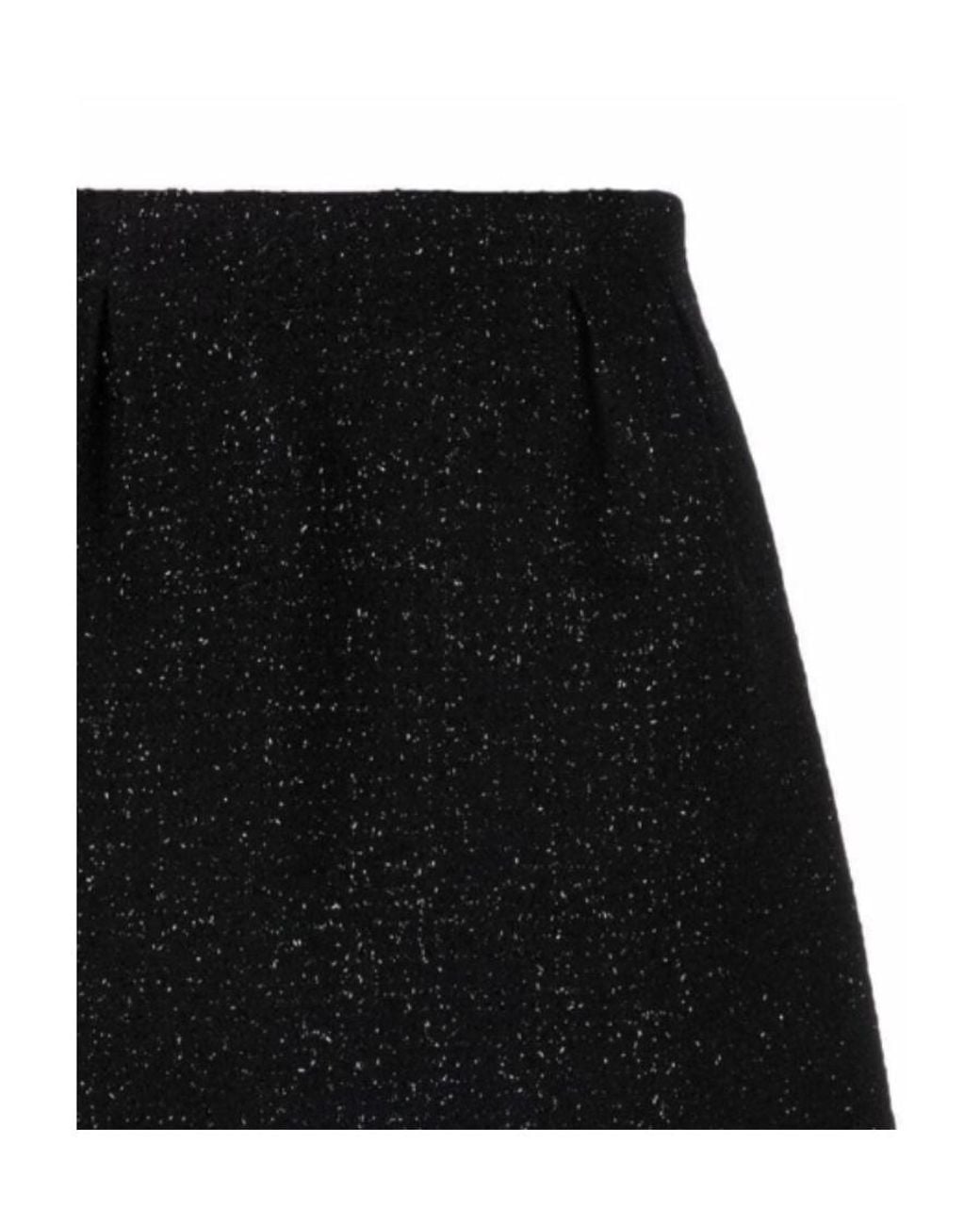 Self-Portrait Black Pleated Skirt