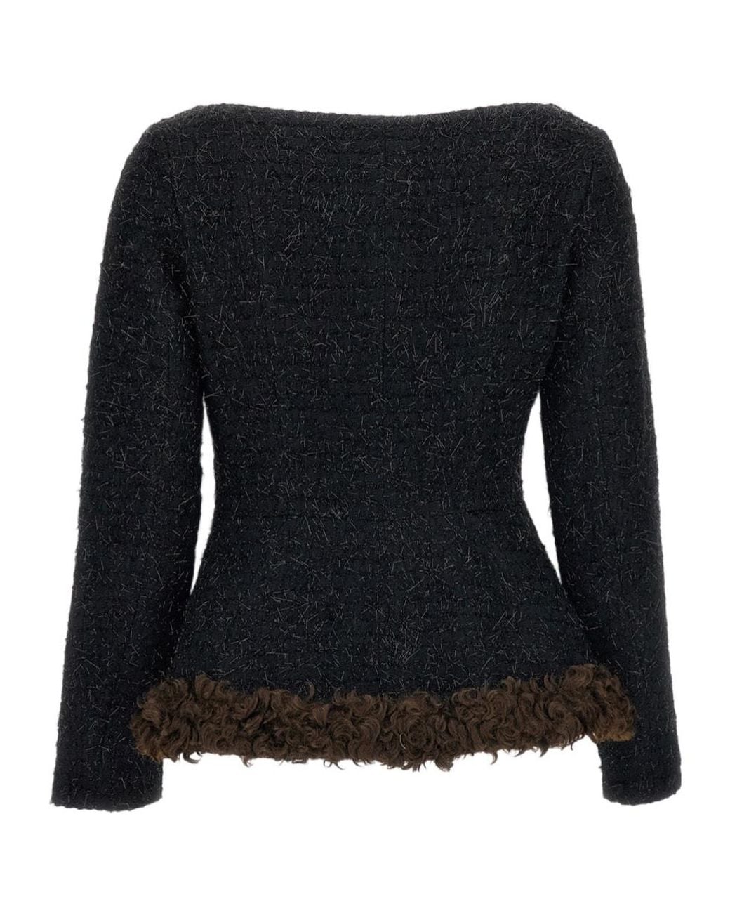 Simone Rocha Black Long-Sleeved Jacket