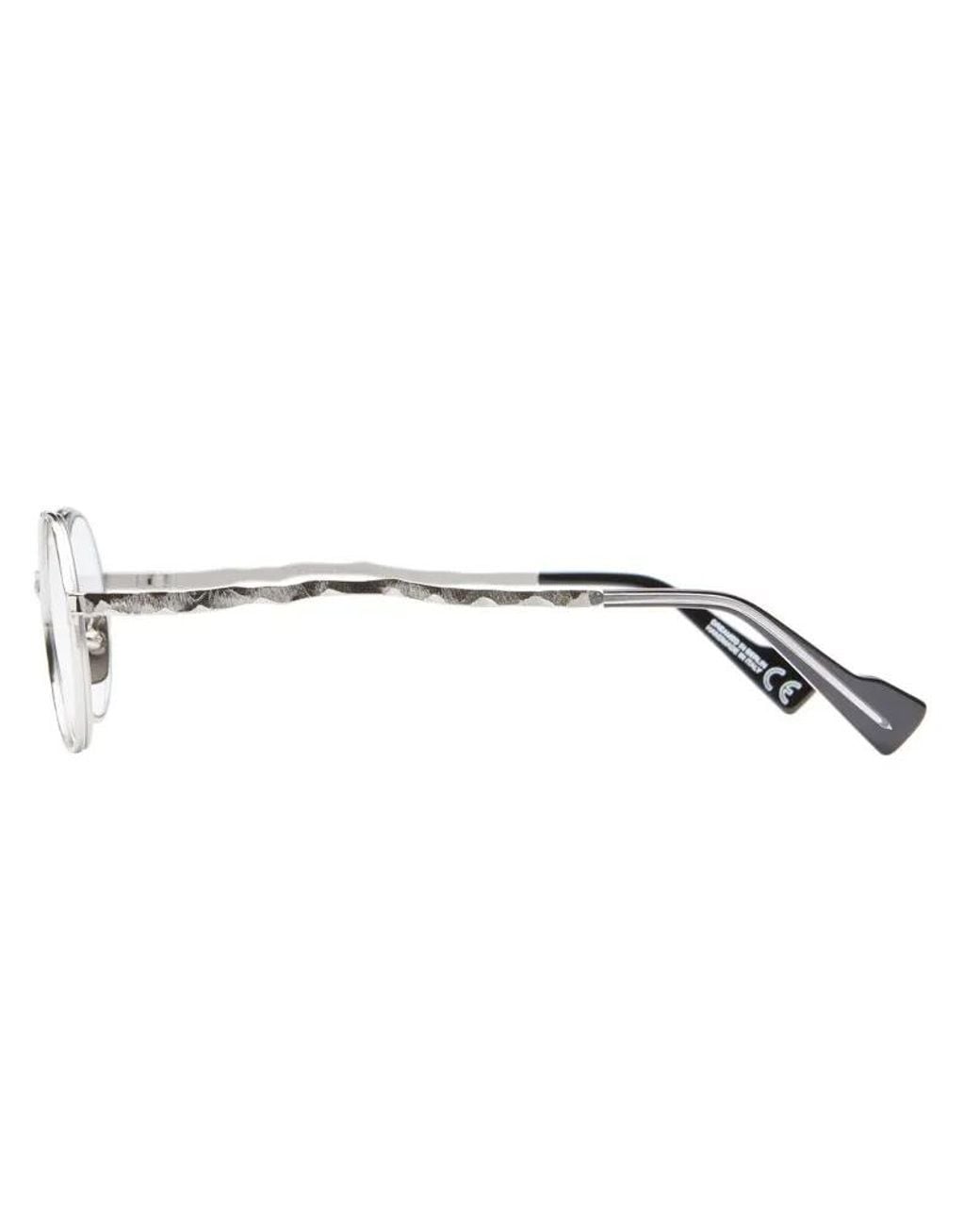 Kuboraum White Maske H11 Round-Frame Glasses