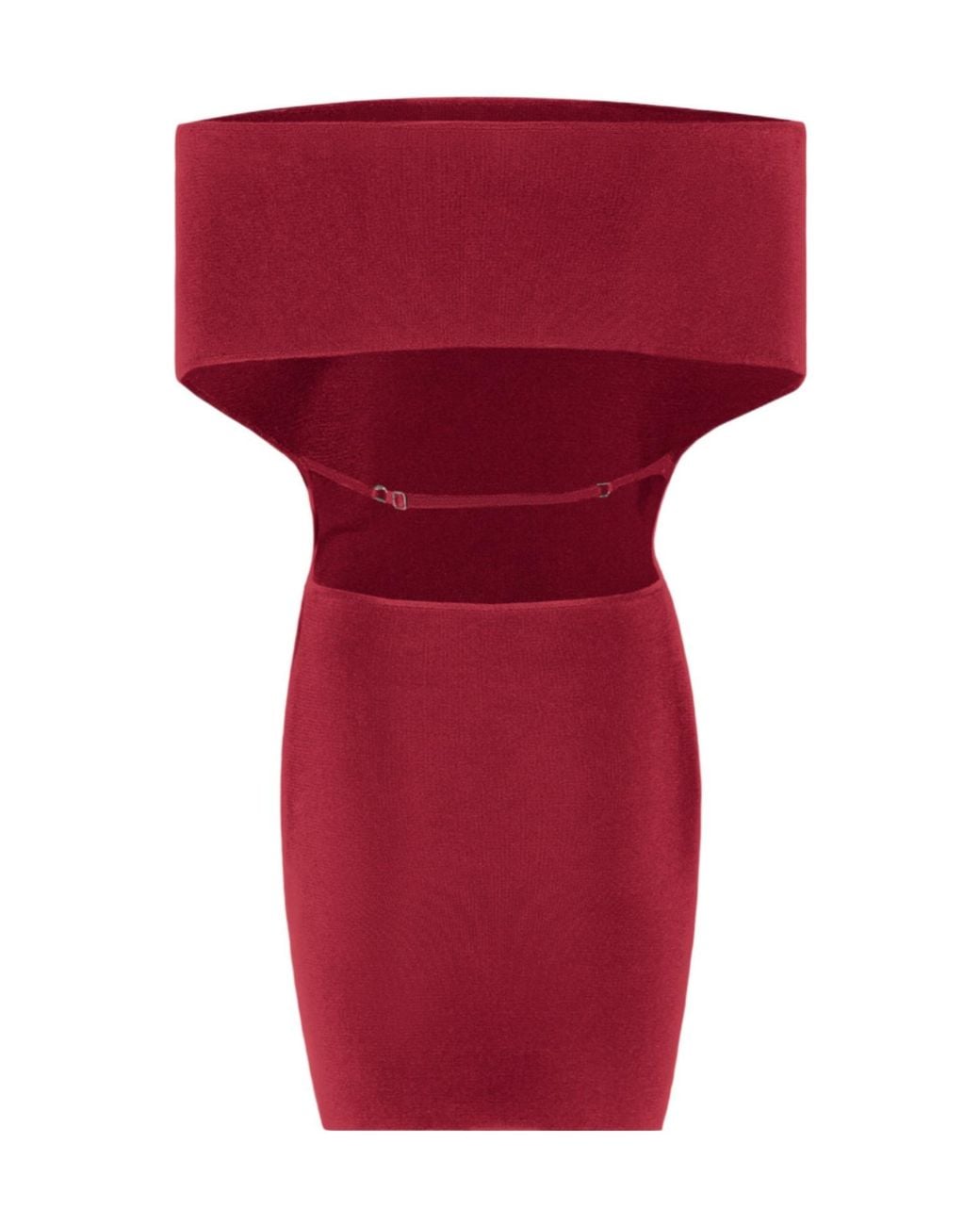 Jacquemus Red Cubista Mini Dress