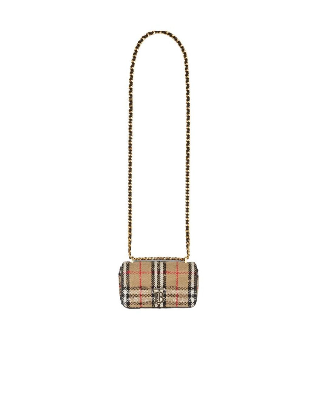 Burberry Natural Lola Foldover Crossbody Bag