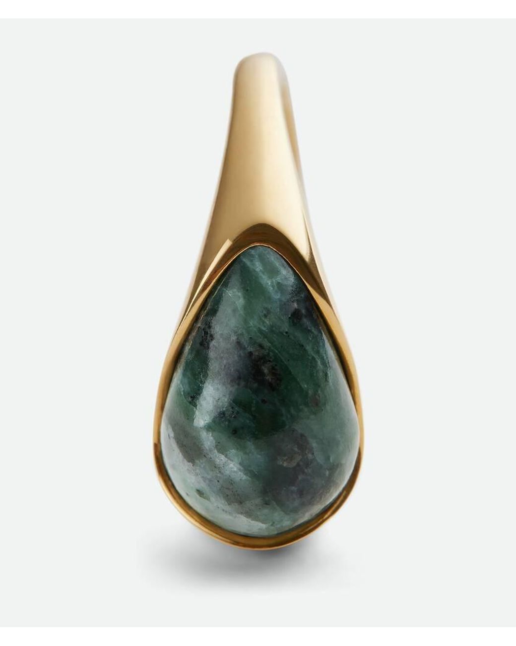 Bottega Veneta Green Small Drop Marble Ring