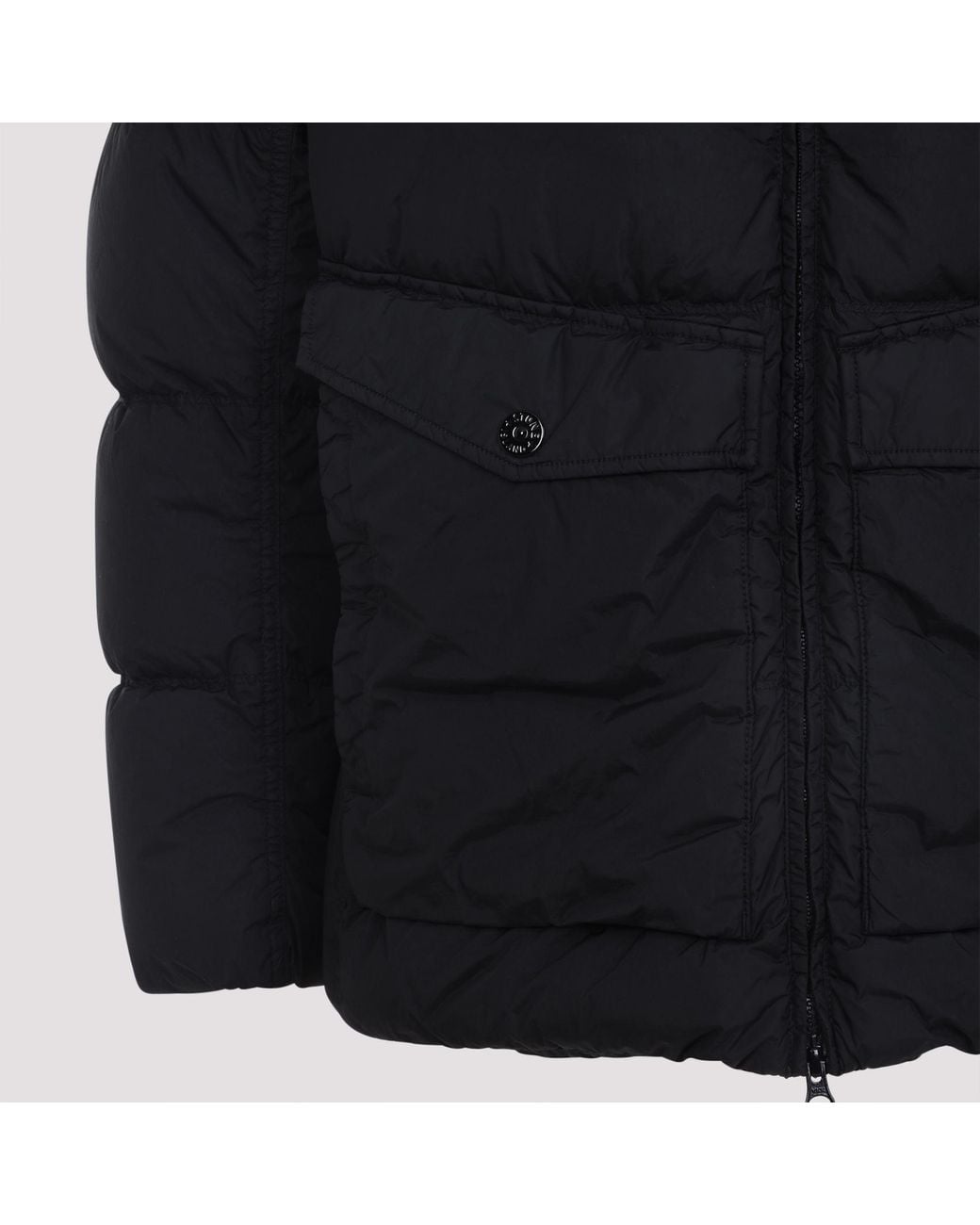 Stone Island Blue S0a23 Down Hooded Coat for men