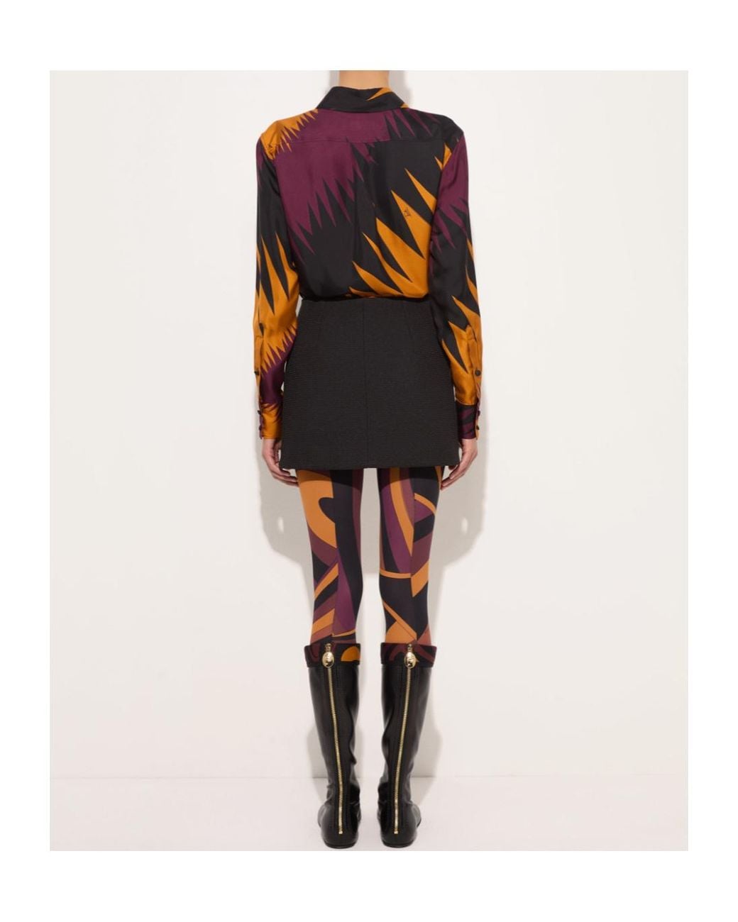 Emilio Pucci Multicolor Pucci Drago Print Satin Shirt