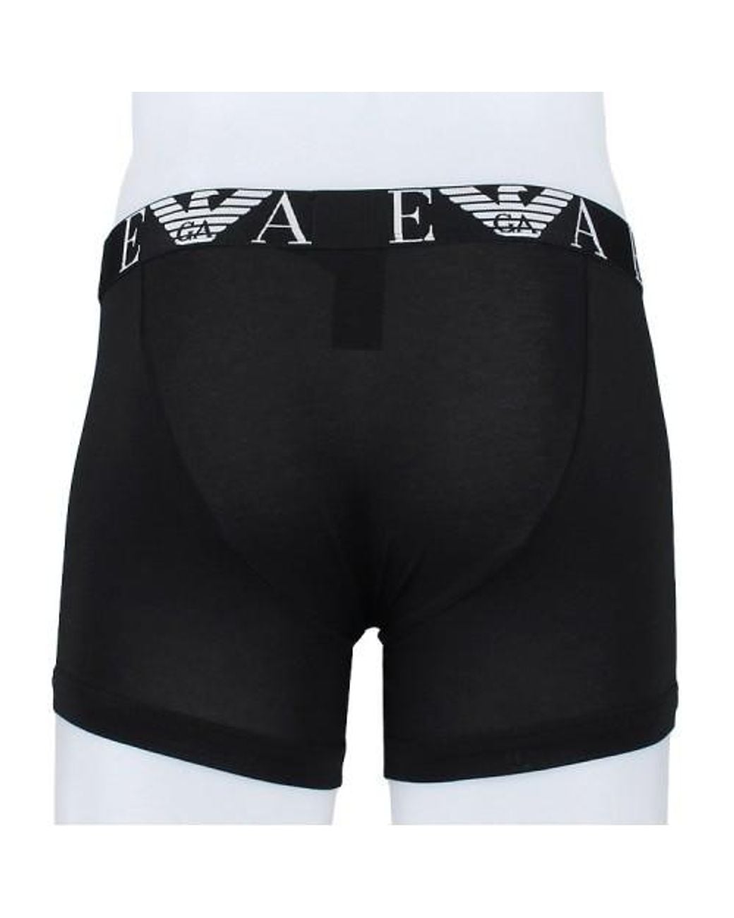 Emporio Armani Black Logo-Waistband Boxers Set Of 3 for men