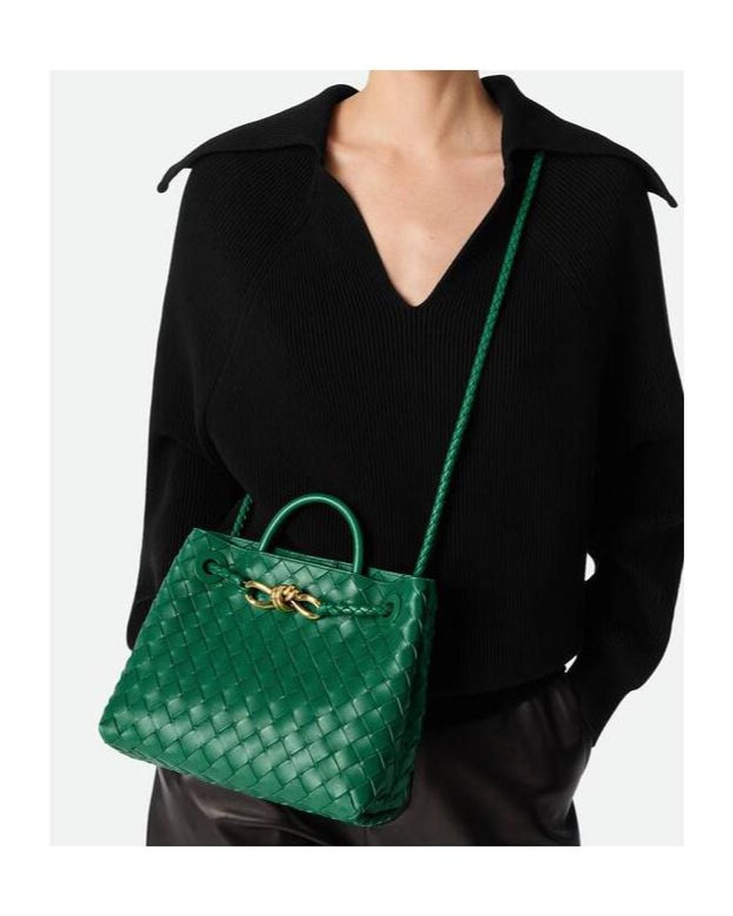 Bottega Veneta Green Small Andiamo