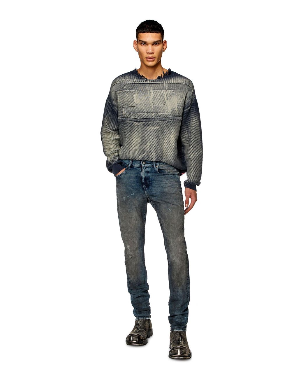DIESEL Blue 2019 D-Strukt Slim-Fit Jeans for men