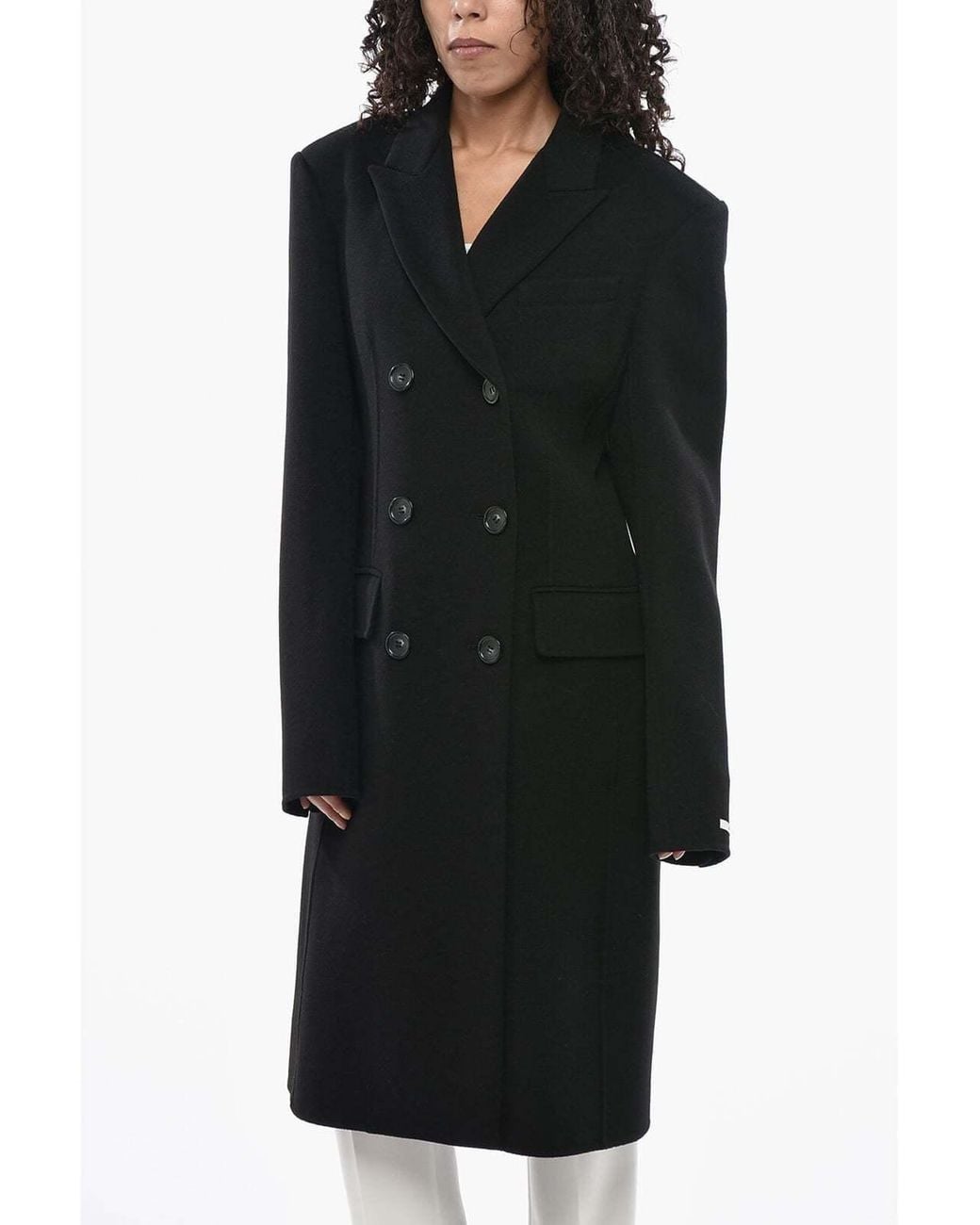 Max Mara Black Morgana Double-Breasted Jacket
