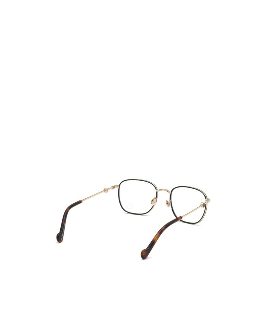 Moncler White Eyewear Square Frame Glasses for men