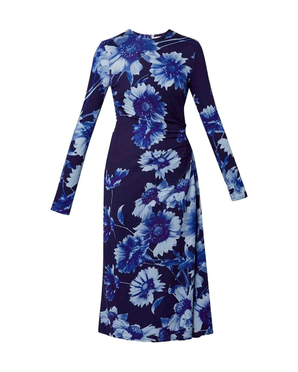 Erdem Blue Pattern Dress