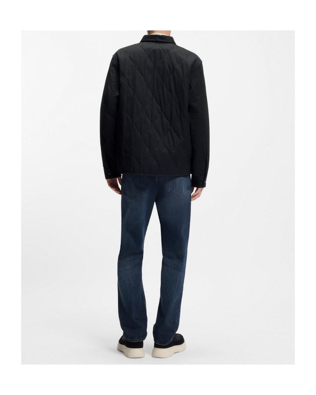 Boss Black Hugo Quilted Zip-Front Jacket for men