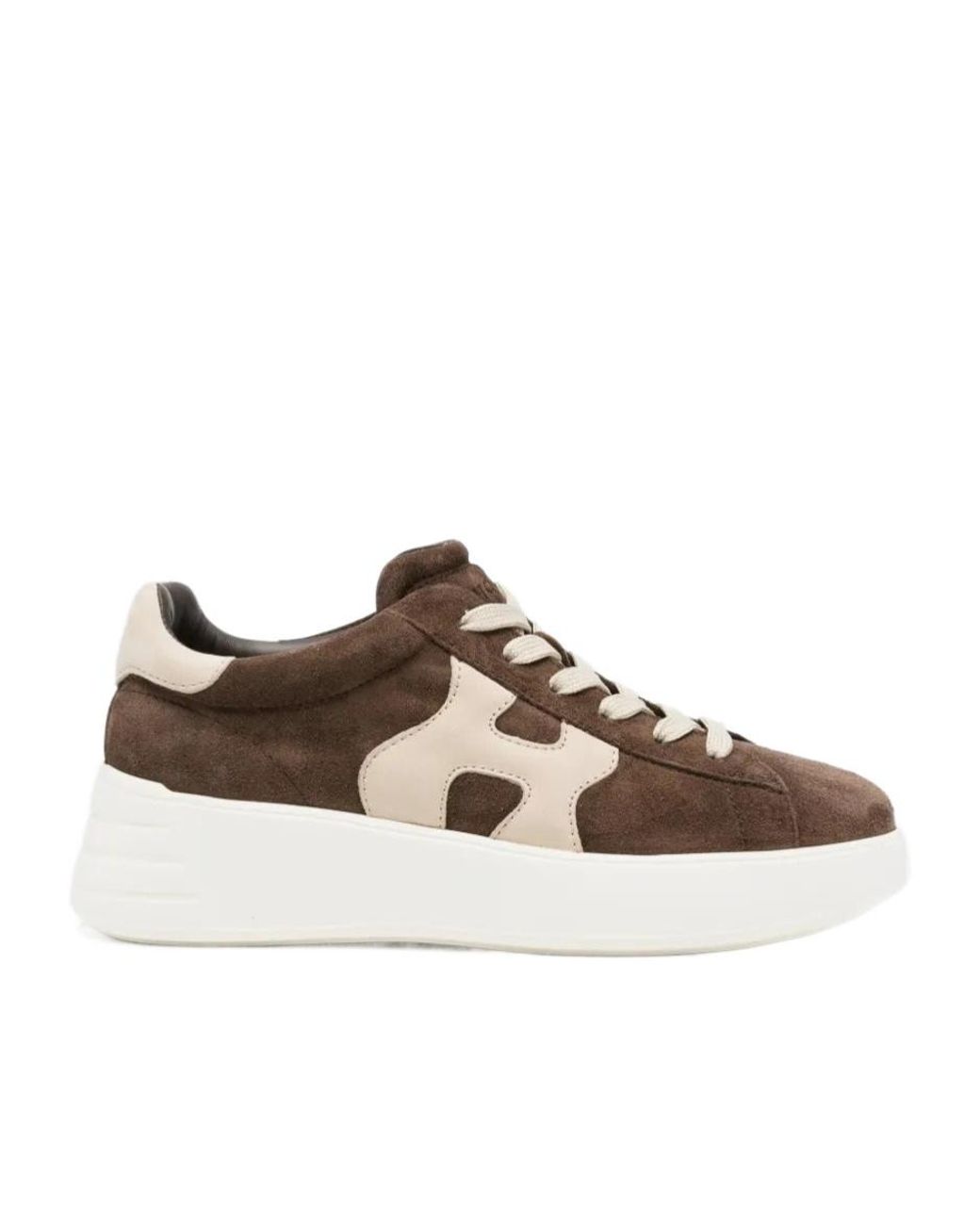 Hogan Brown Chunky Sneakers