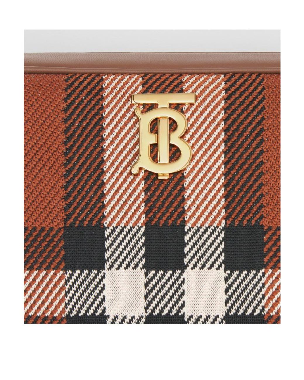 Burberry Brown Burb Lola Knit Camera Shldr Bag
