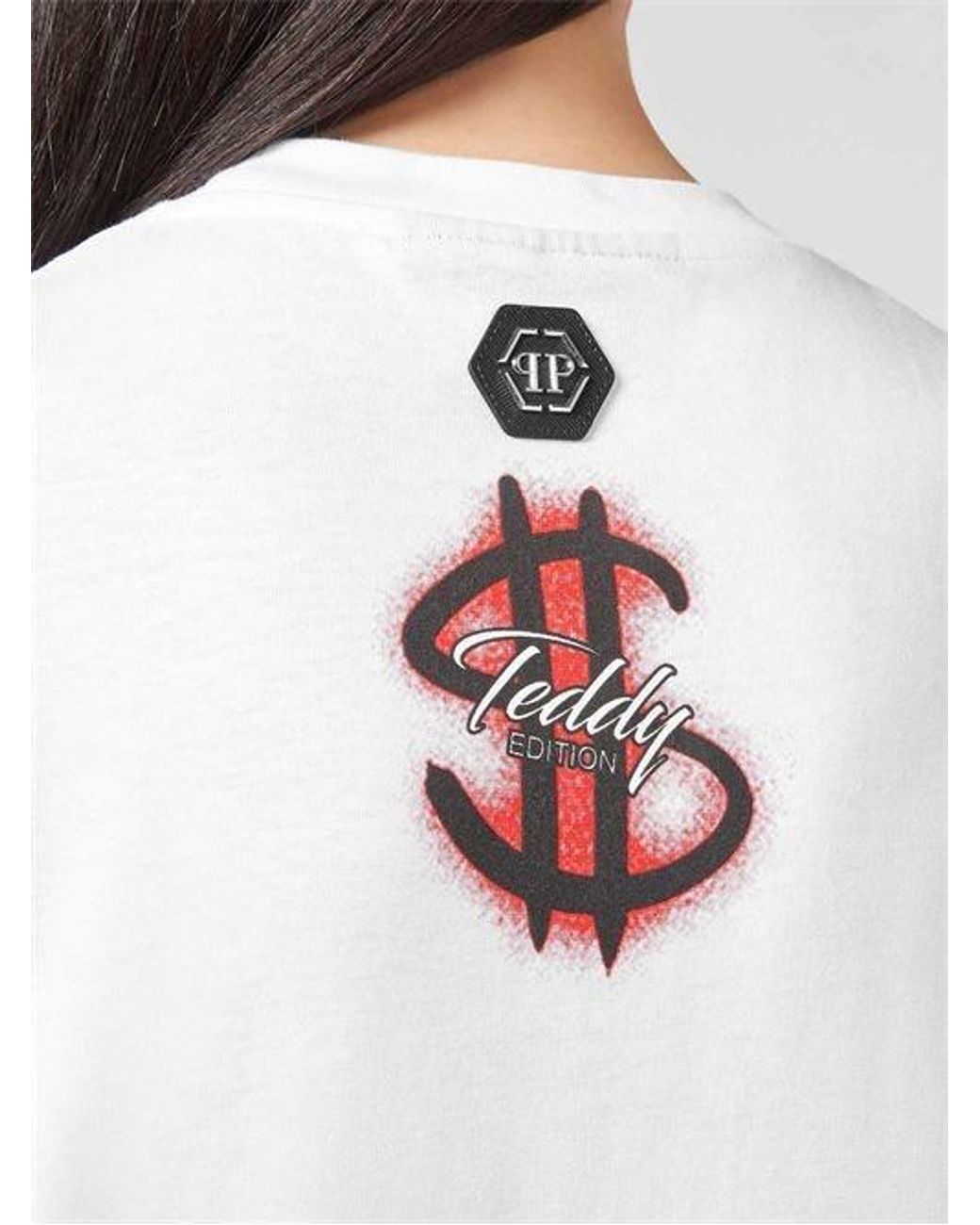 Philipp Plein White Logo Details T-Shirt