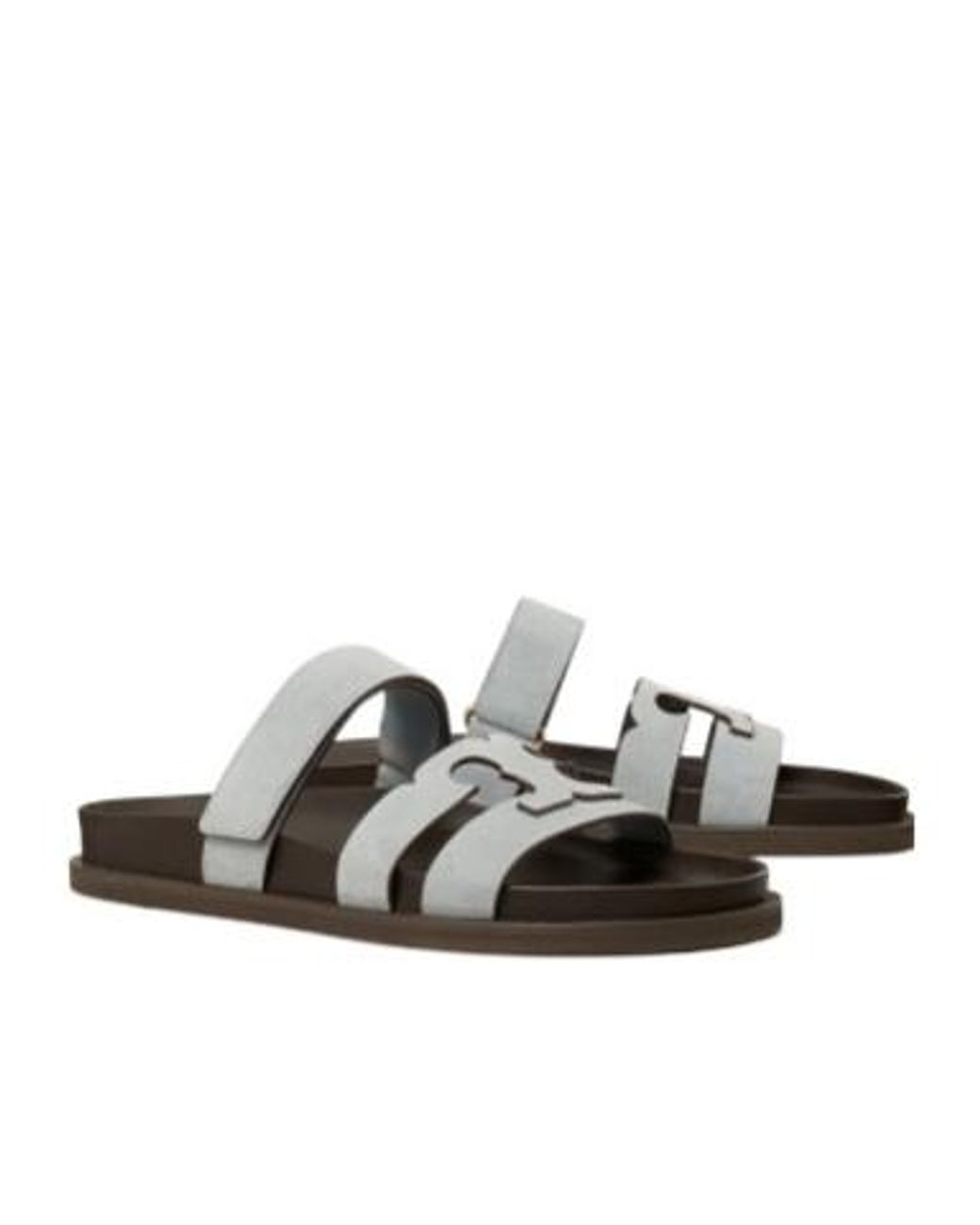 Tory Burch White Ines Sport Slides