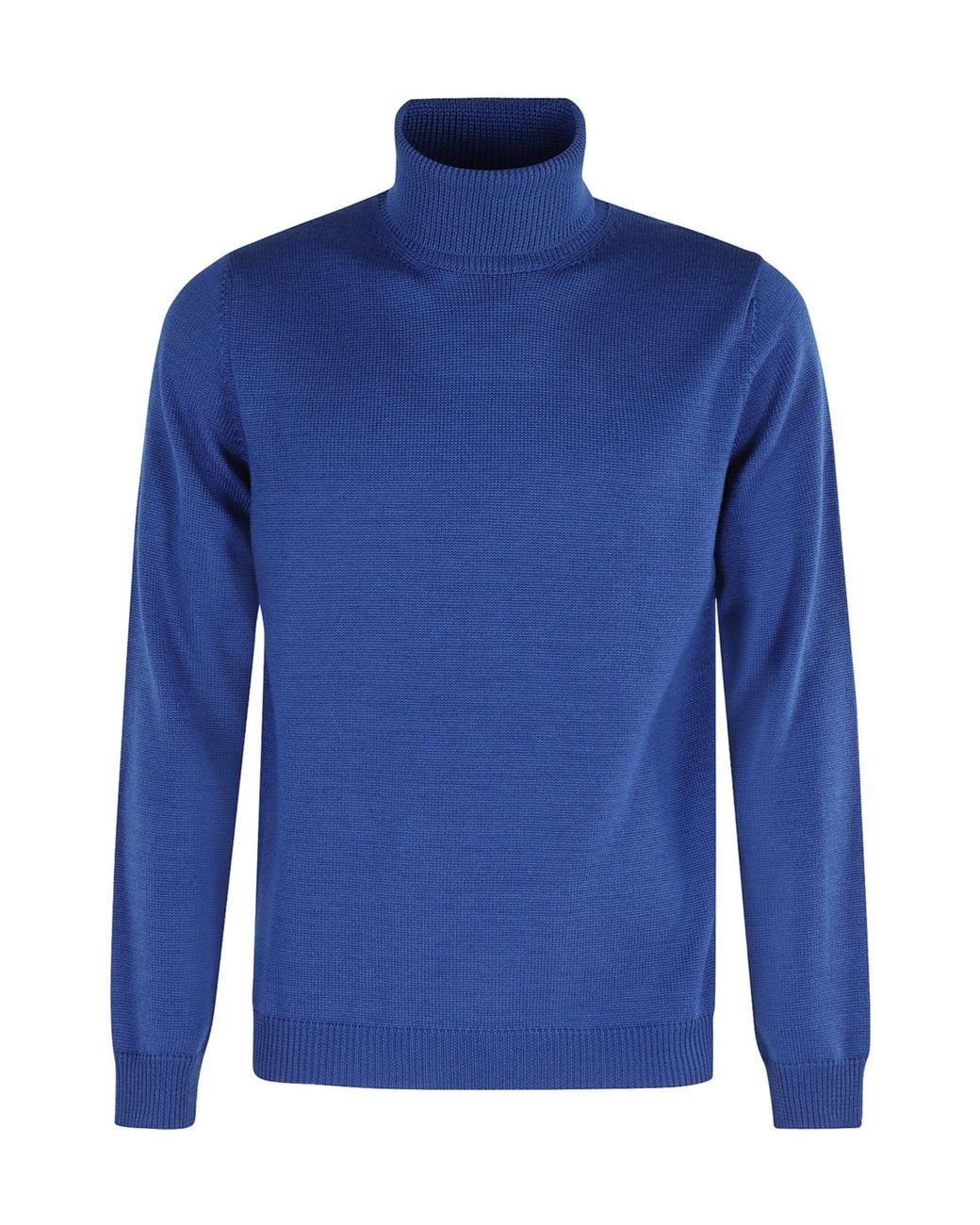 Roberto Collina Blue Turtleneck Long Sleeve Sweater for men