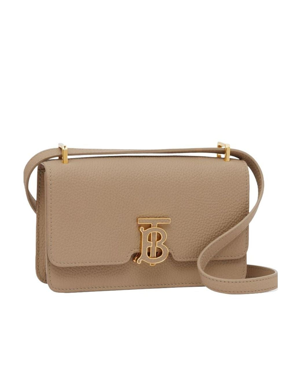 Burberry Natural Mini Tb Shoulder Bag