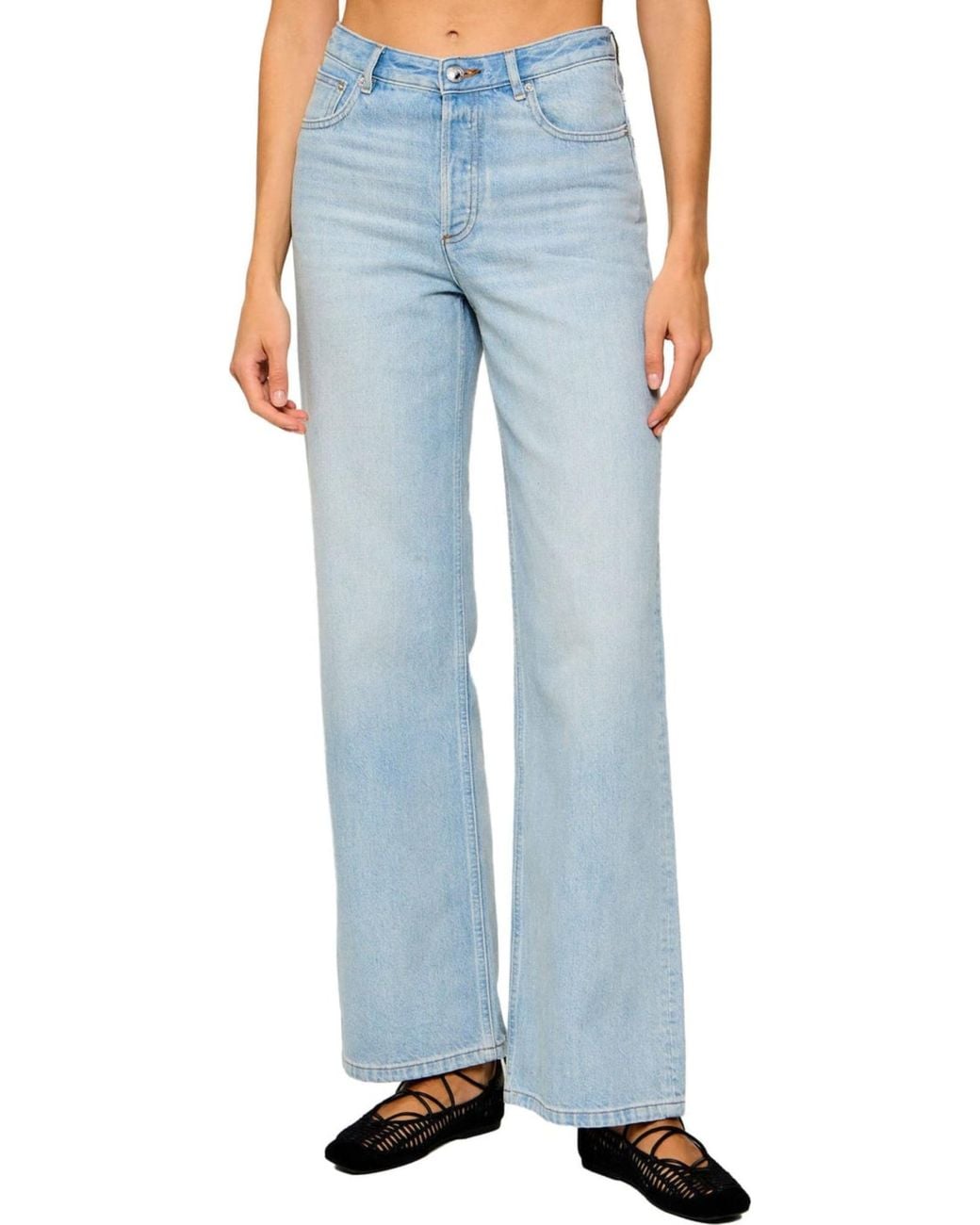A.P.C. Blue Elisabeth Wide-Leg Jeans