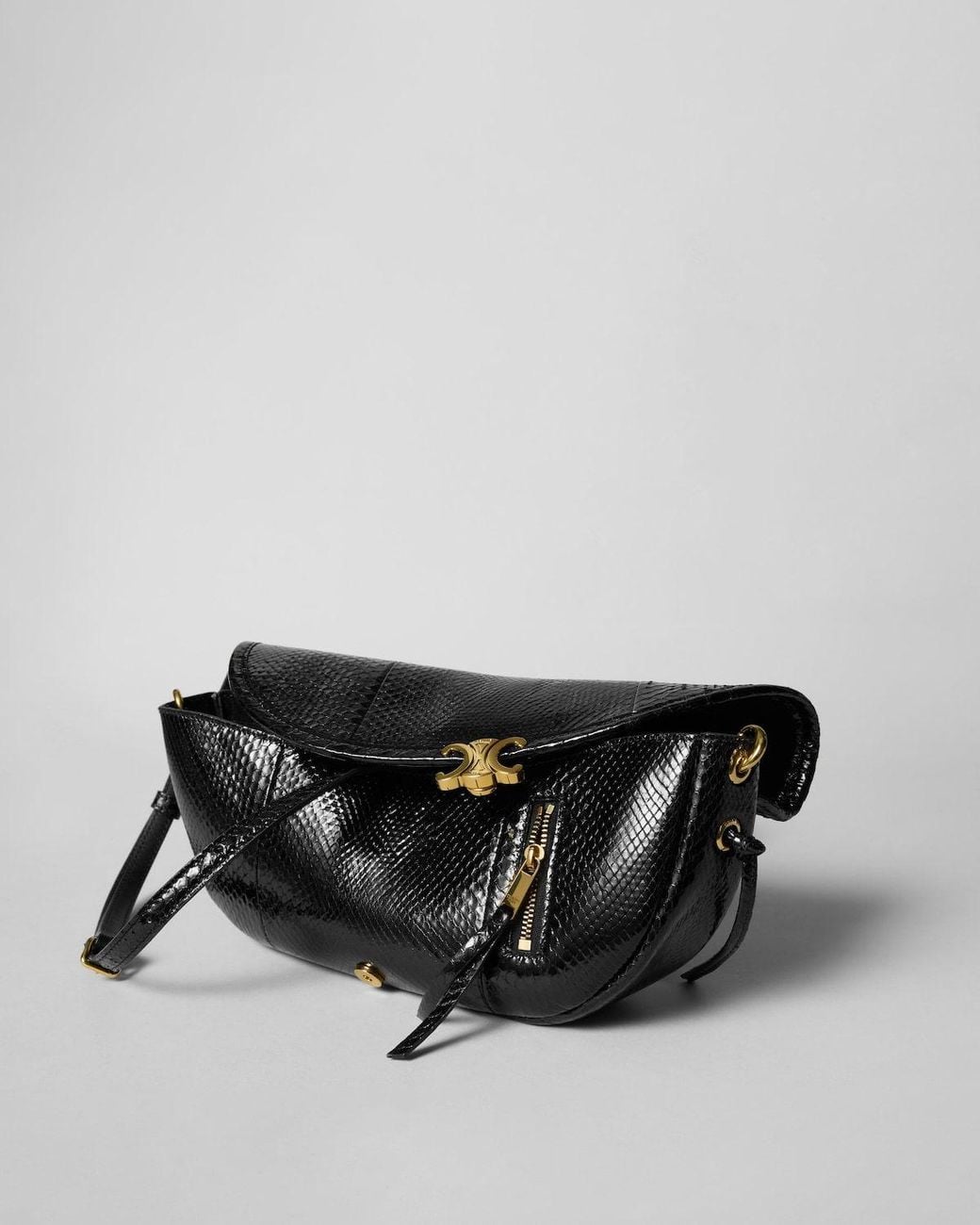 Céline Black Soft Triomphe Little Halfmoon
