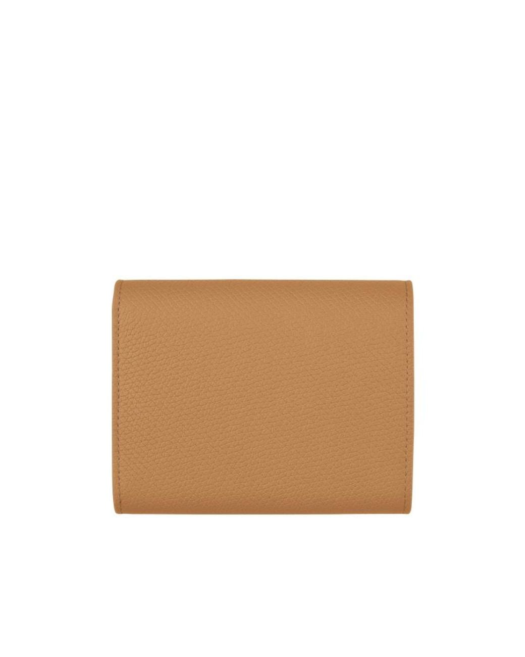 Longchamp White Le Roseau Wallet