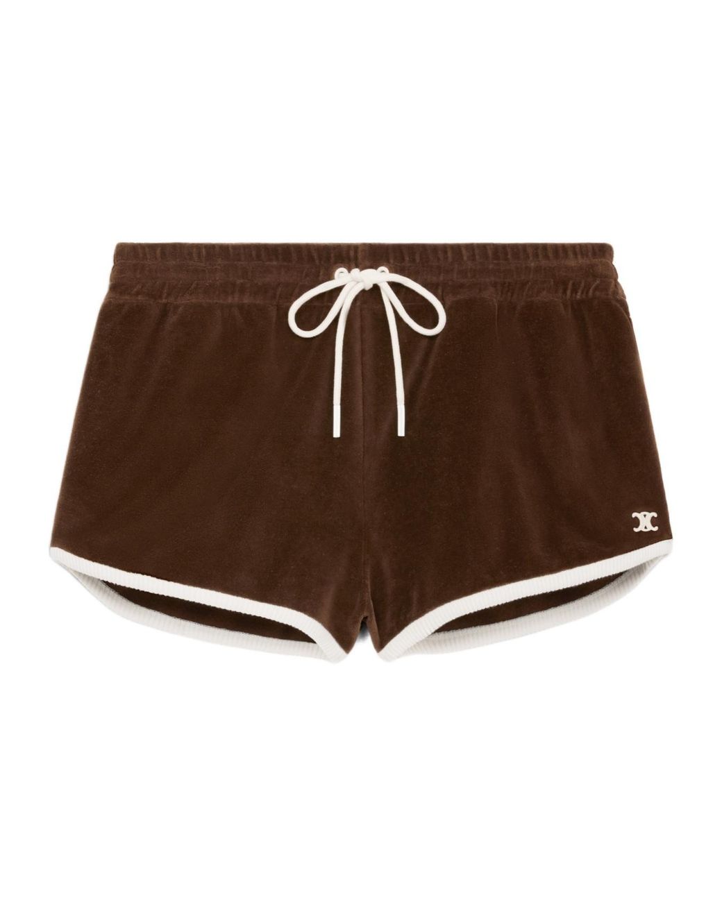 ショートパンツ CELINE | CELINE PARIS MINI SHORTS IN COTTON FLEECE RP00N649W-02BL_2_FW24_P1_M.jpg