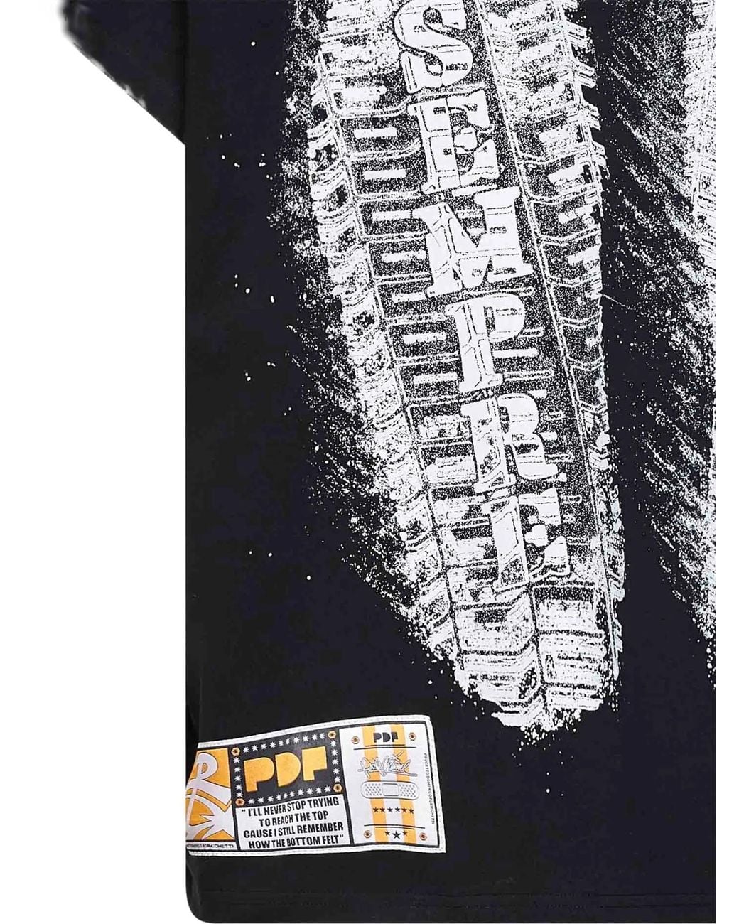PDF CHANNEL Black Graphic-Print T-Shirt for men