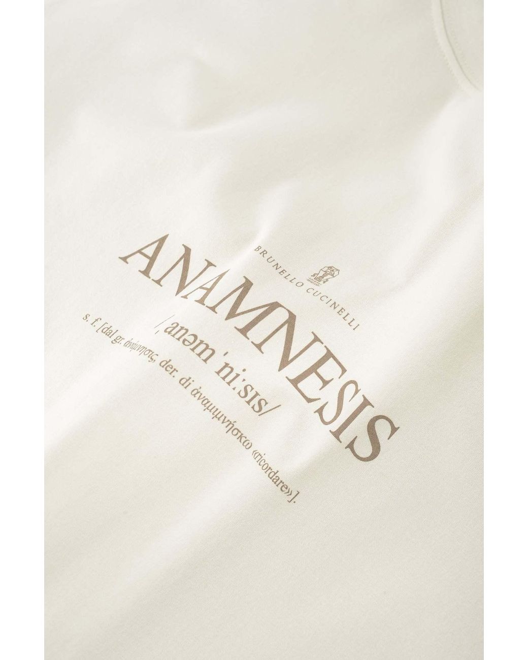 Brunello Cucinelli White Short Sleeve T-Shirt for men