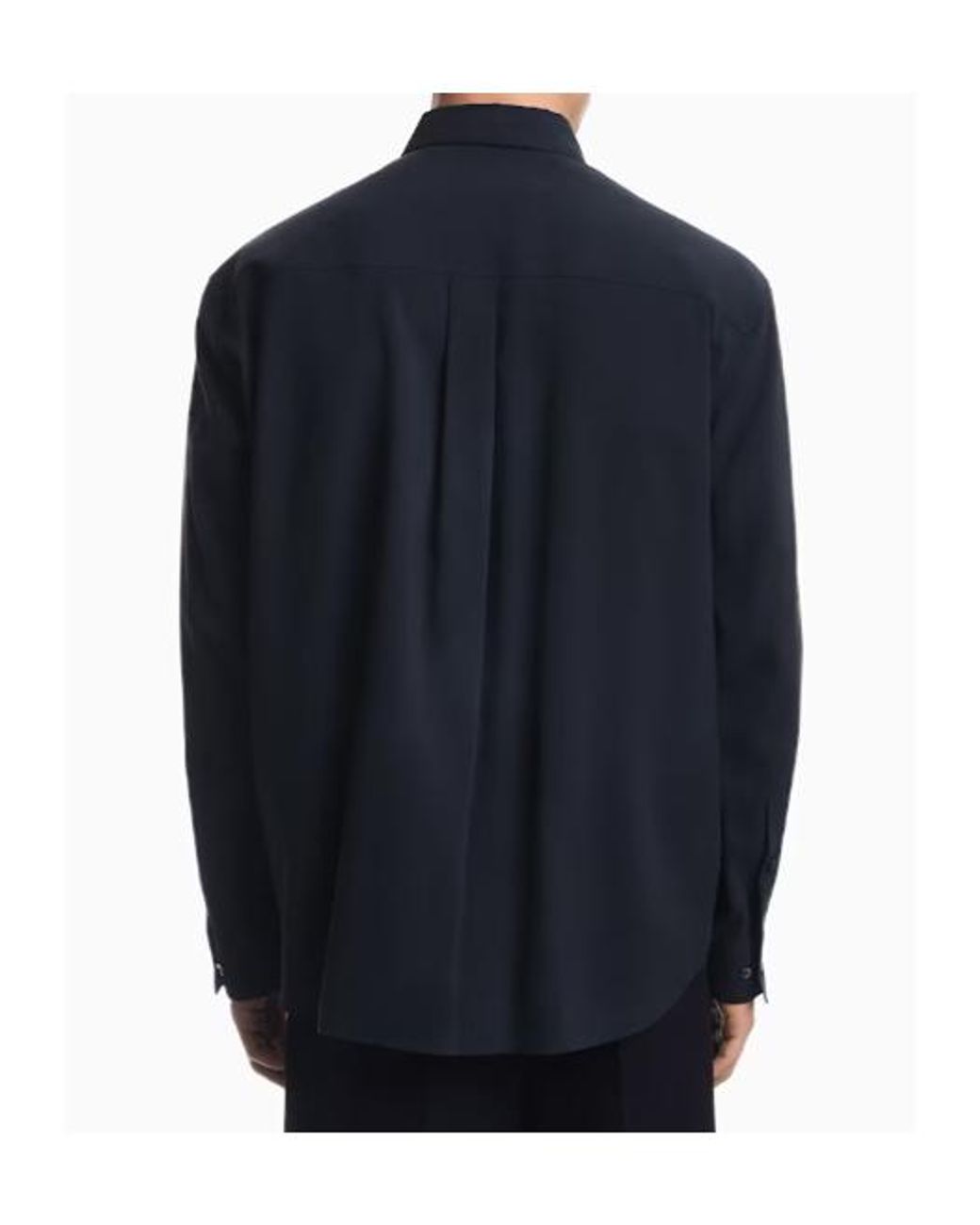Emporio Armani Blue Regular Fit Pocket Shirt for men