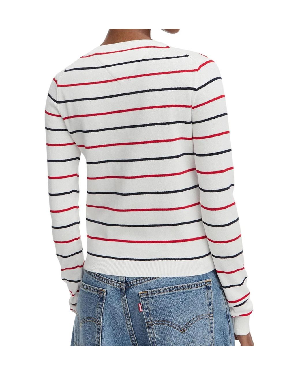 Tommy Hilfiger White Long-Sleeve Knit Cardigan