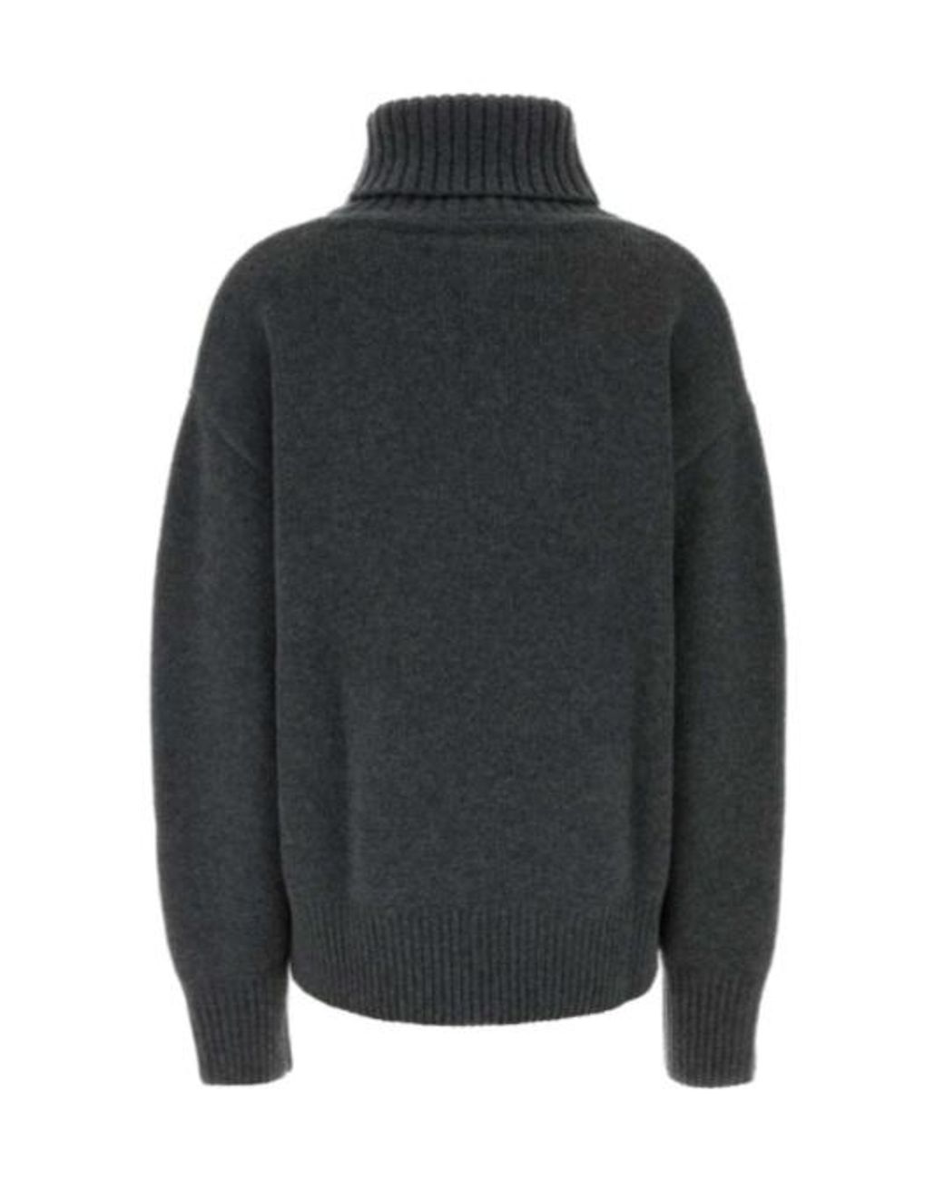 Extreme Cashmere Black N20 Oversized Turtleneck Sweater