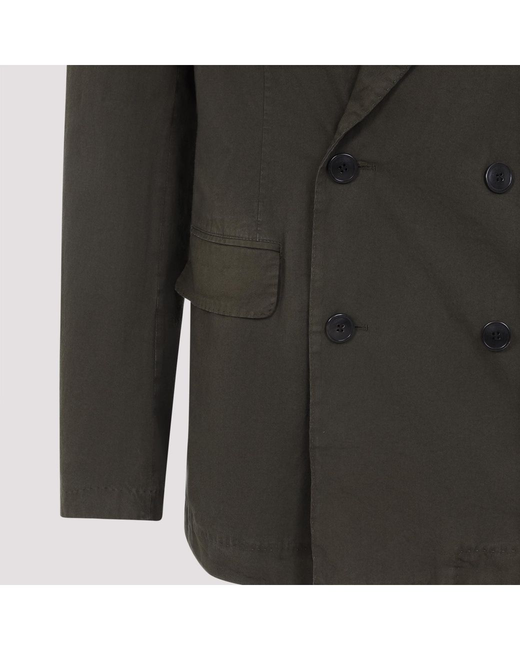 Dries Van Noten Gray Balto Double-Breasted Blazer for men