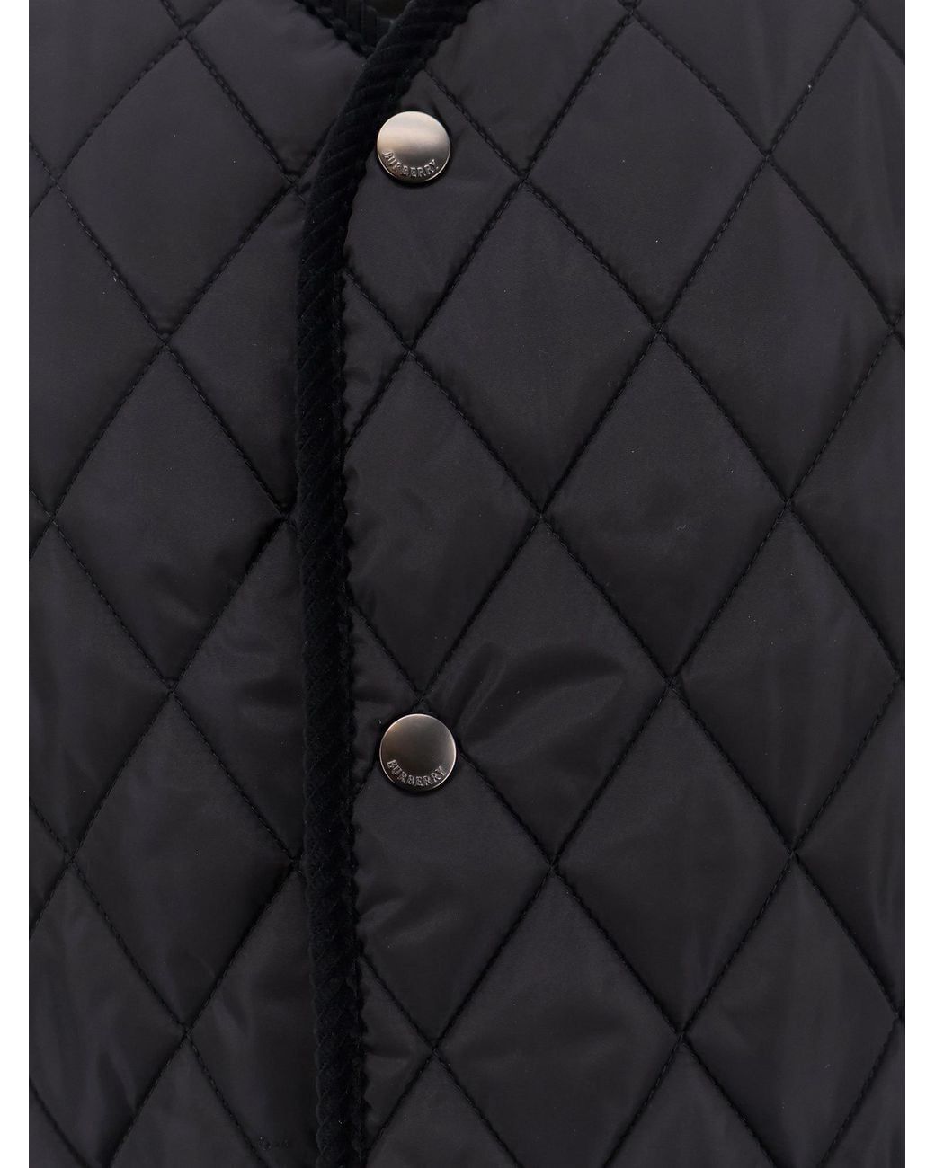 Burberry Black Quilted Vest for men
