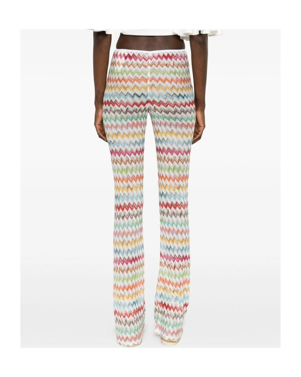 Missoni White Zigzag Trousers