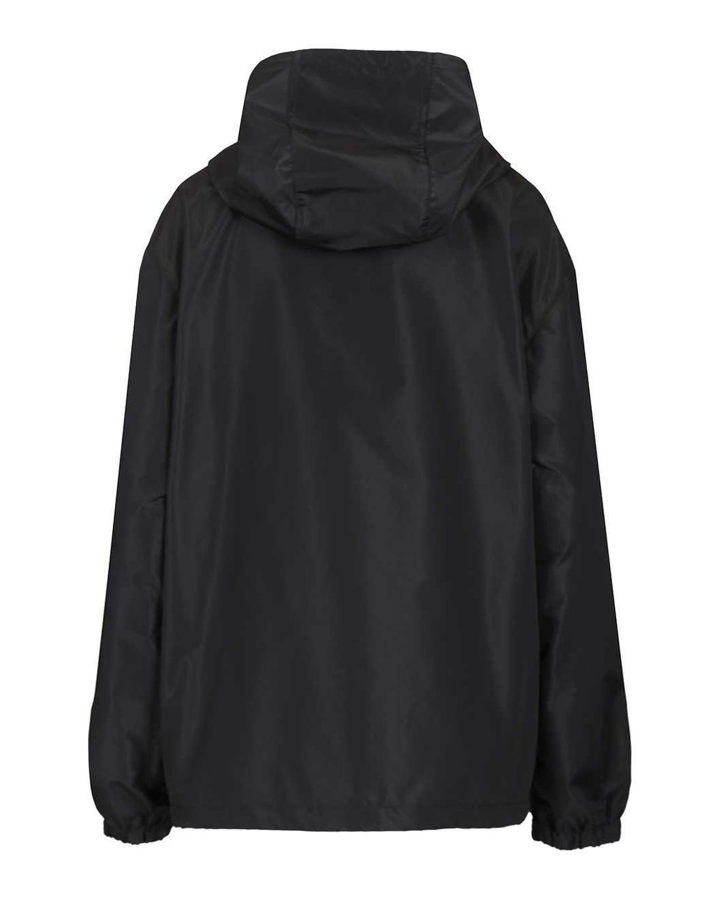 Miu Miu Black Lightweight Zipped Hooded Jacket