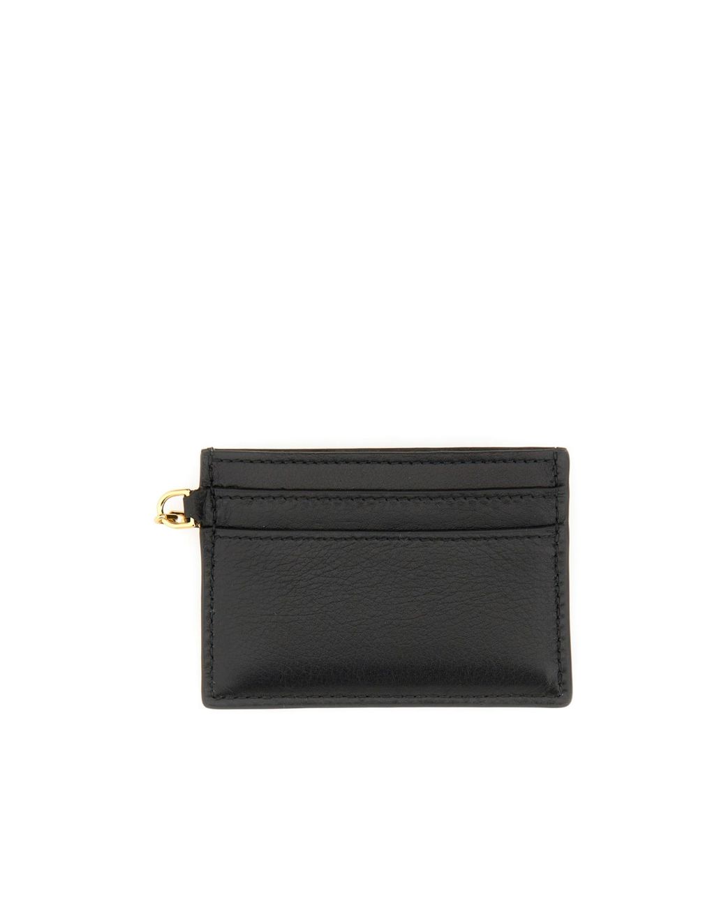McQueen Black Sling Logo Plaque Card Holder