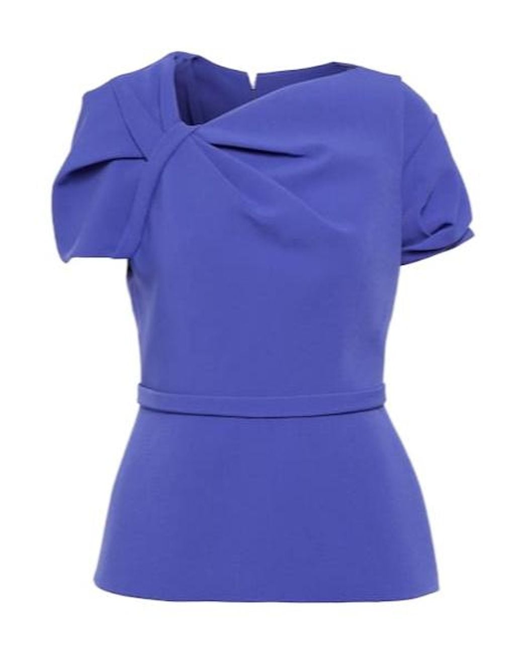 Safiyaa Blue Cassiopeia Crêpe Top