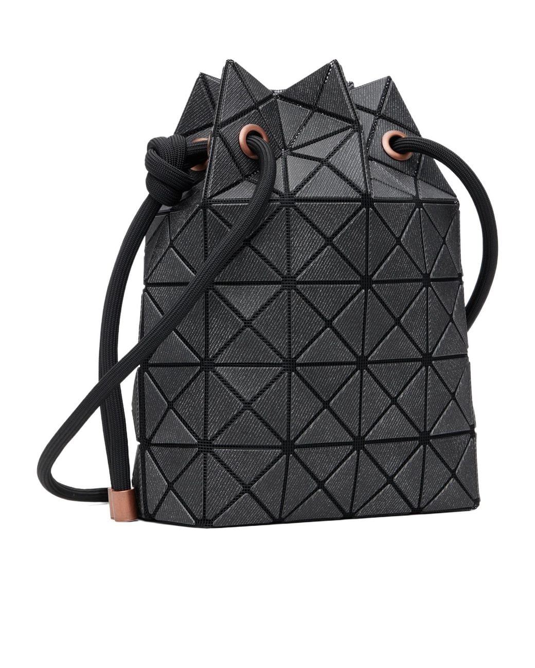 Issey Miyake Black Wring Denim Shoulder Bag