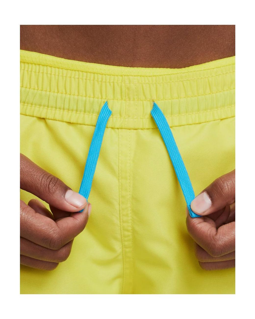 Nike Yellow Logo Shorts
