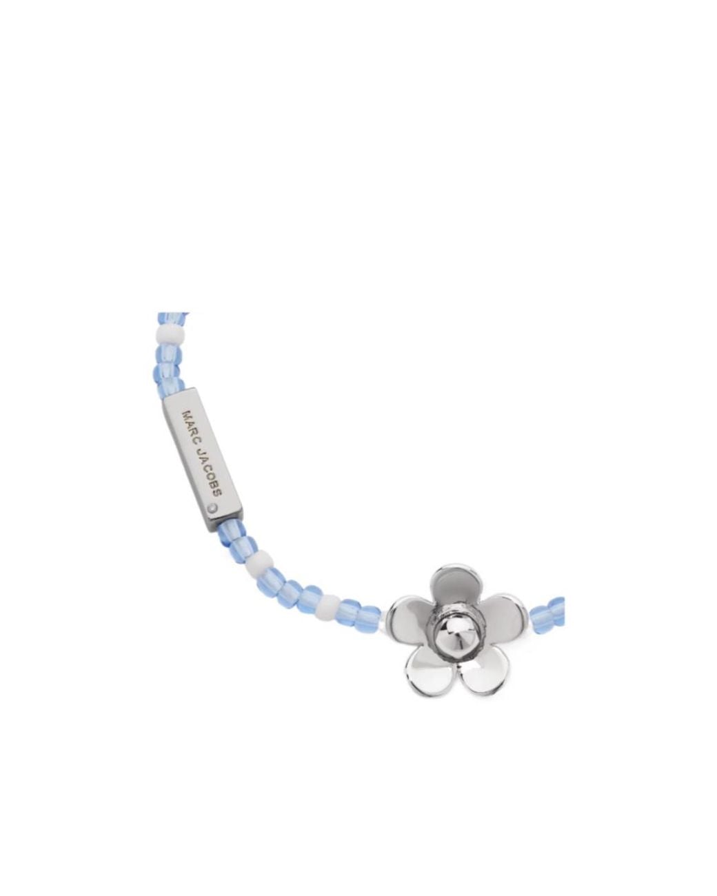 Marc Jacobs Multicolor Beaded Floral Charm Bracelet