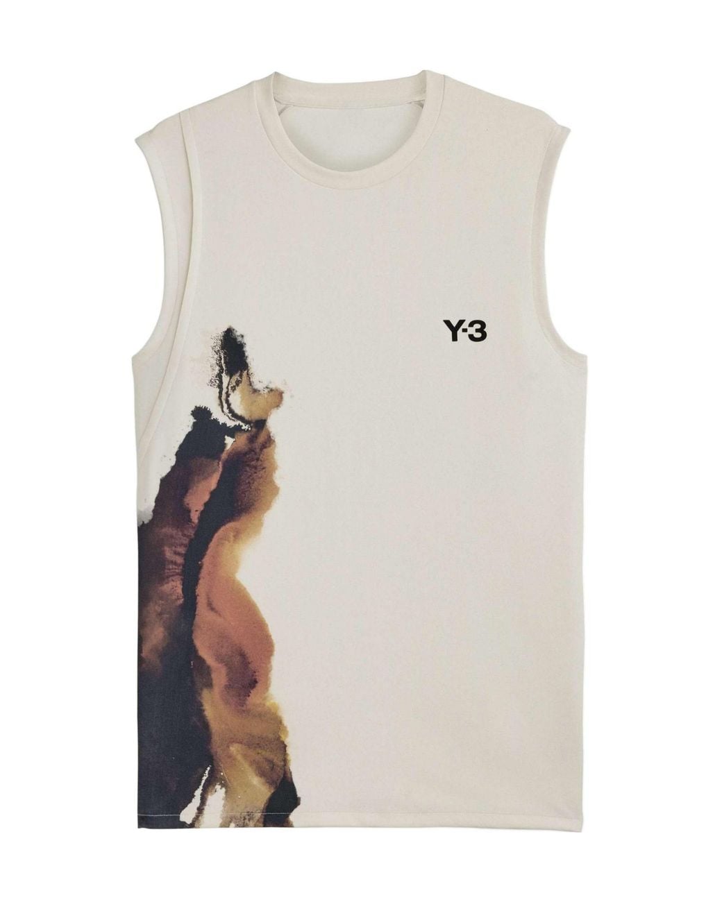 Y-3 White Printed Top for men