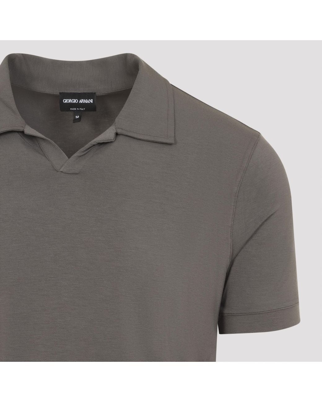 Giorgio Armani Gray Short-Sleeve T-Shirt for men