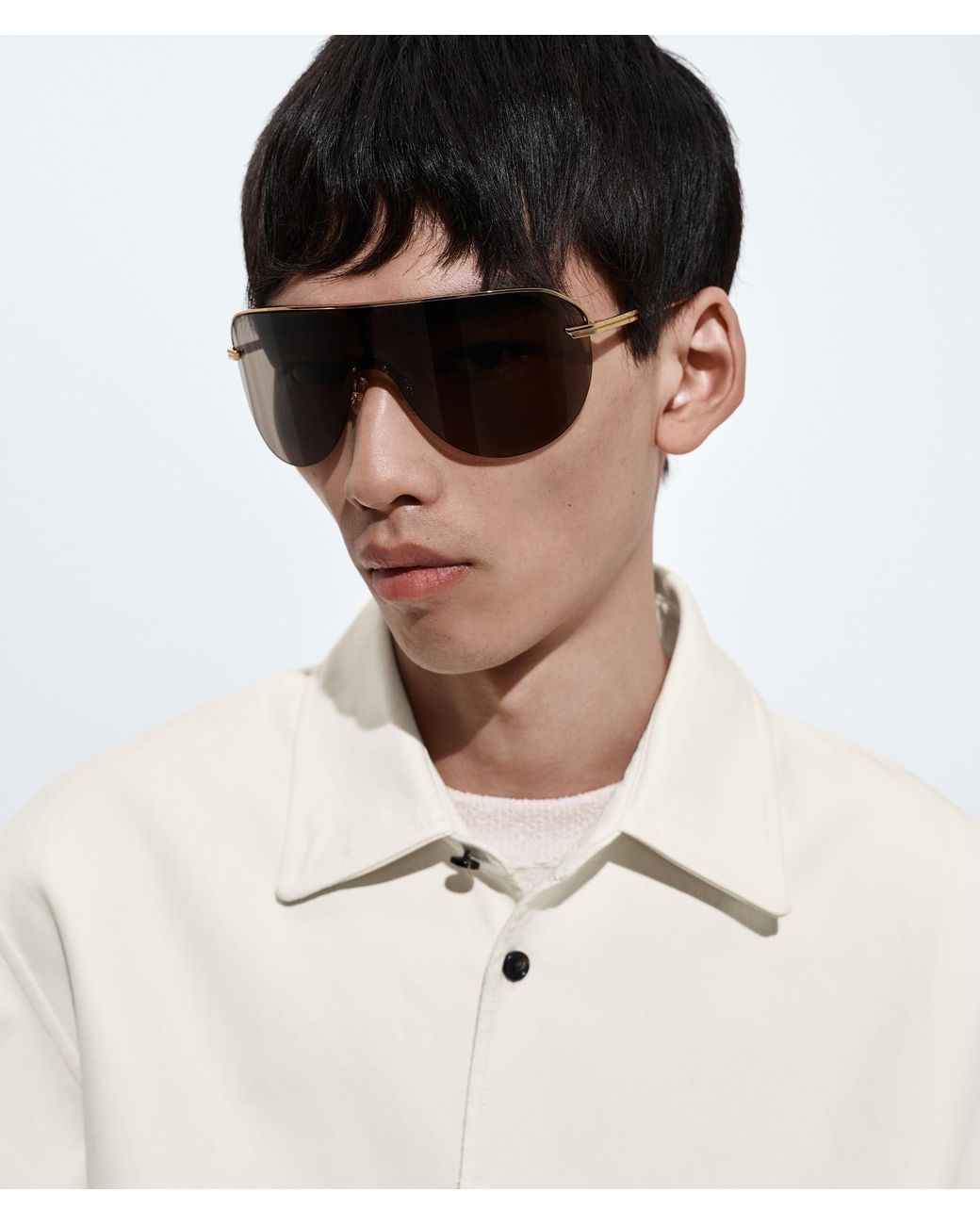 Bottega Veneta Multicolor Long Ribbon Shield Sunglasses for men