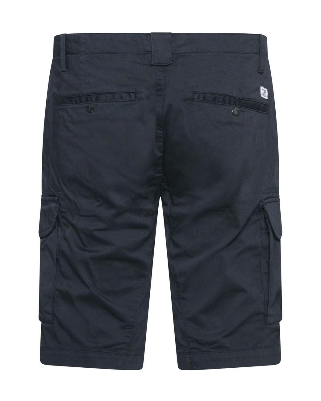 C P Company Blue Stretch Cargo Shorts for men
