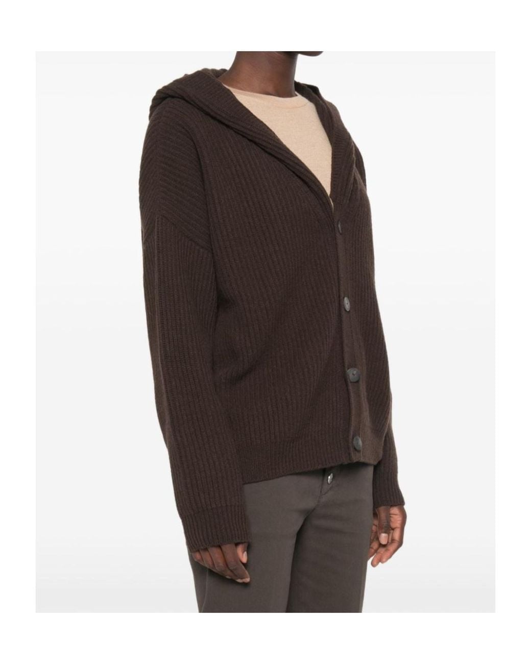 Dondup Black Hooded Knitted Cardigan