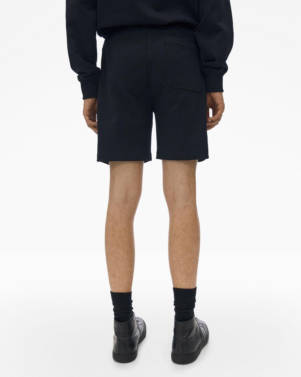 Helmut Lang Black Logo Shorts for men