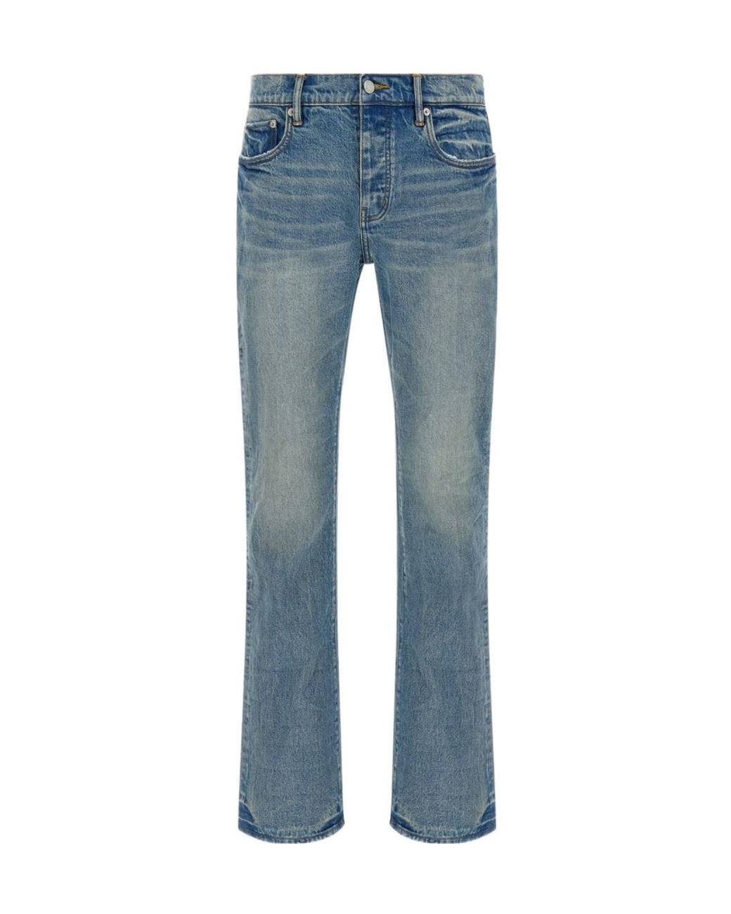 Purple Brand Blue Flare Worn Jeans for men